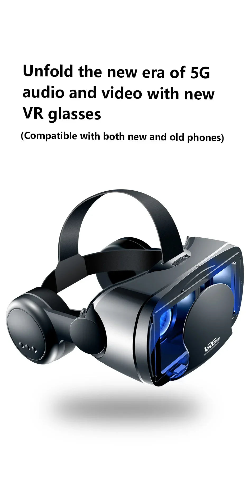 VRG Pro Virtual Reality VR Glasses Headset Devices Viar 3D Helmet Goggles Lenses Smart For Smartphone Cell Phone Mobile Game Set