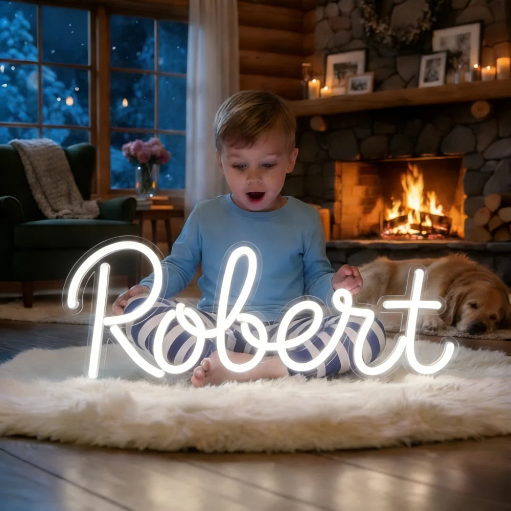 Custom Led Neon Sign Personalized Led Light Name Kids Gifts Children Night Light Room Bedroom Decoration Birthday Wedding Signs