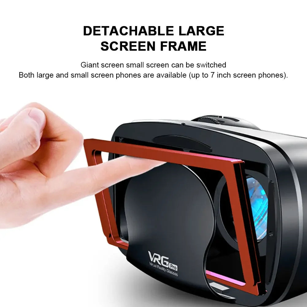 VRG Pro Virtual Reality VR Glasses Headset Devices Viar 3D Helmet Goggles Lenses Smart For Smartphone Cell Phone Mobile Game Set