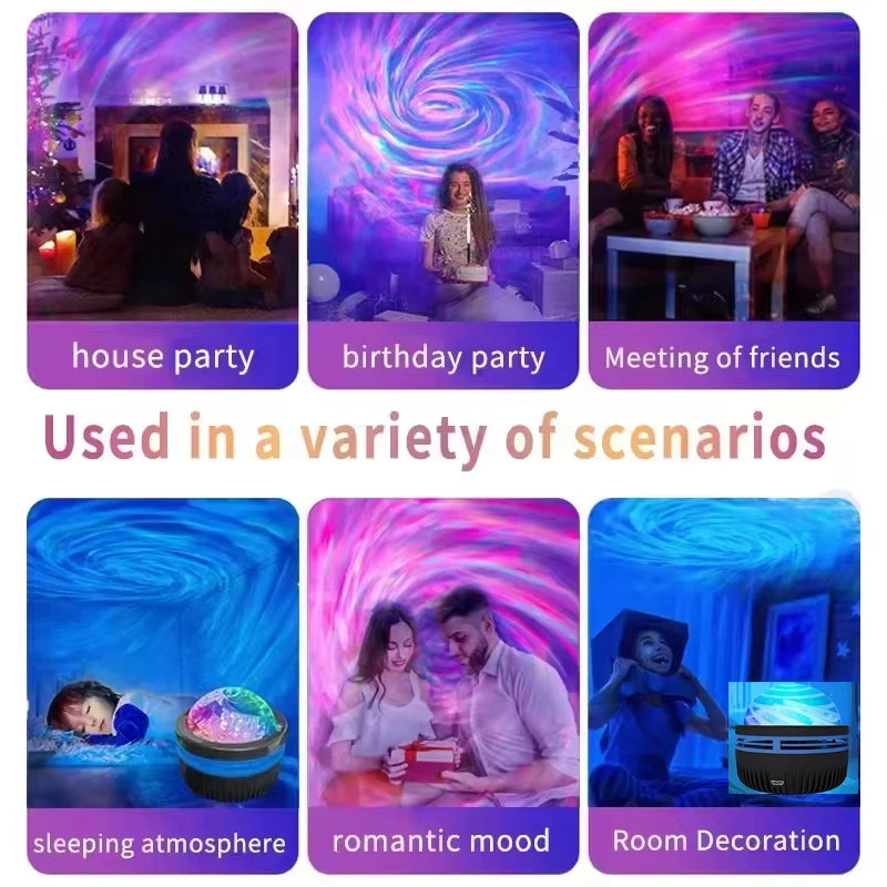 JenovaSwirl™ Galaxy Projector LED