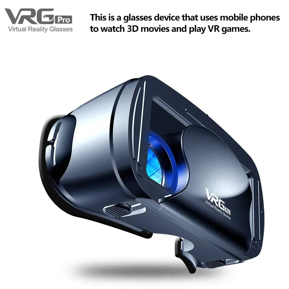 VRG Pro Virtual Reality VR Glasses Headset Devices Viar 3D Helmet Goggles Lenses Smart For Smartphone Cell Phone Mobile Game Set