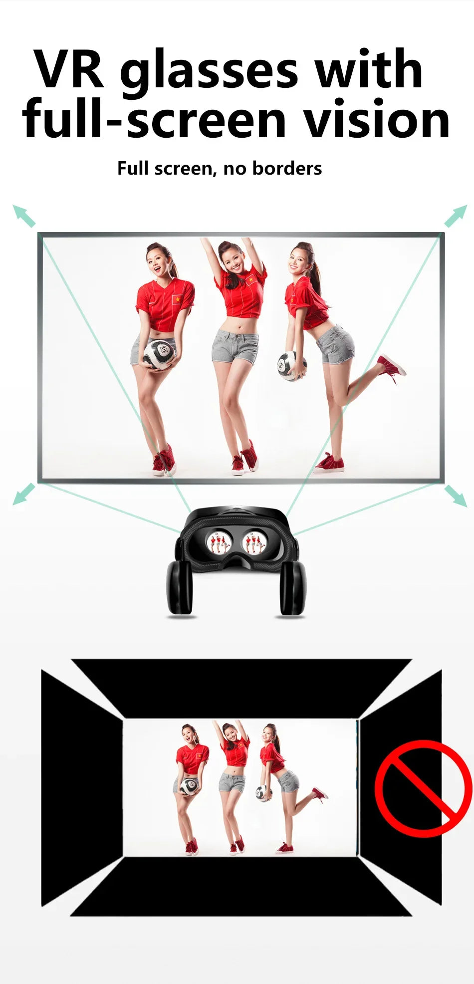 VRG Pro Virtual Reality VR Glasses Headset Devices Viar 3D Helmet Goggles Lenses Smart For Smartphone Cell Phone Mobile Game Set