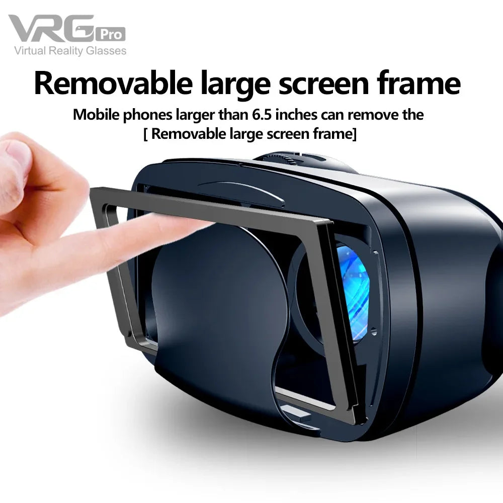 VRG Pro Virtual Reality VR Glasses Headset Devices Viar 3D Helmet Goggles Lenses Smart For Smartphone Cell Phone Mobile Game Set