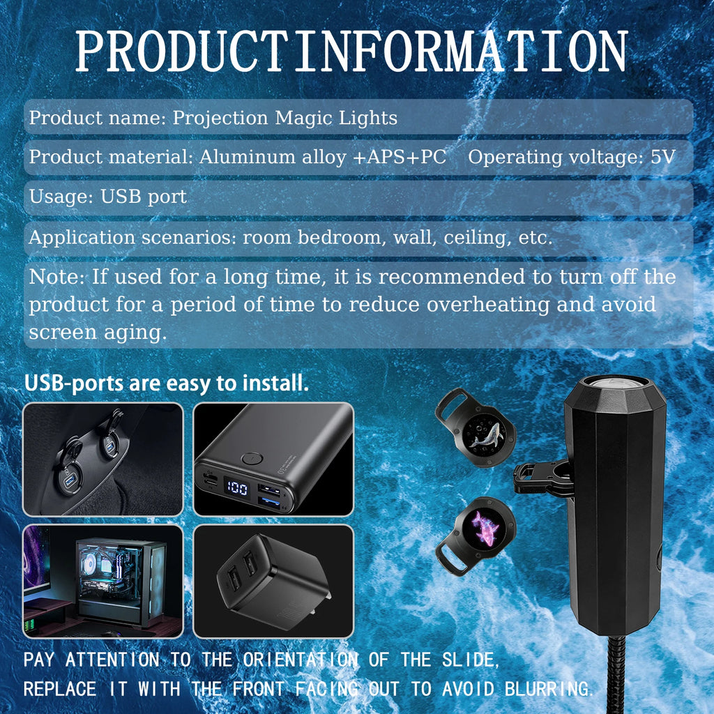 JenovaSeas™ Marine Life Projector Light