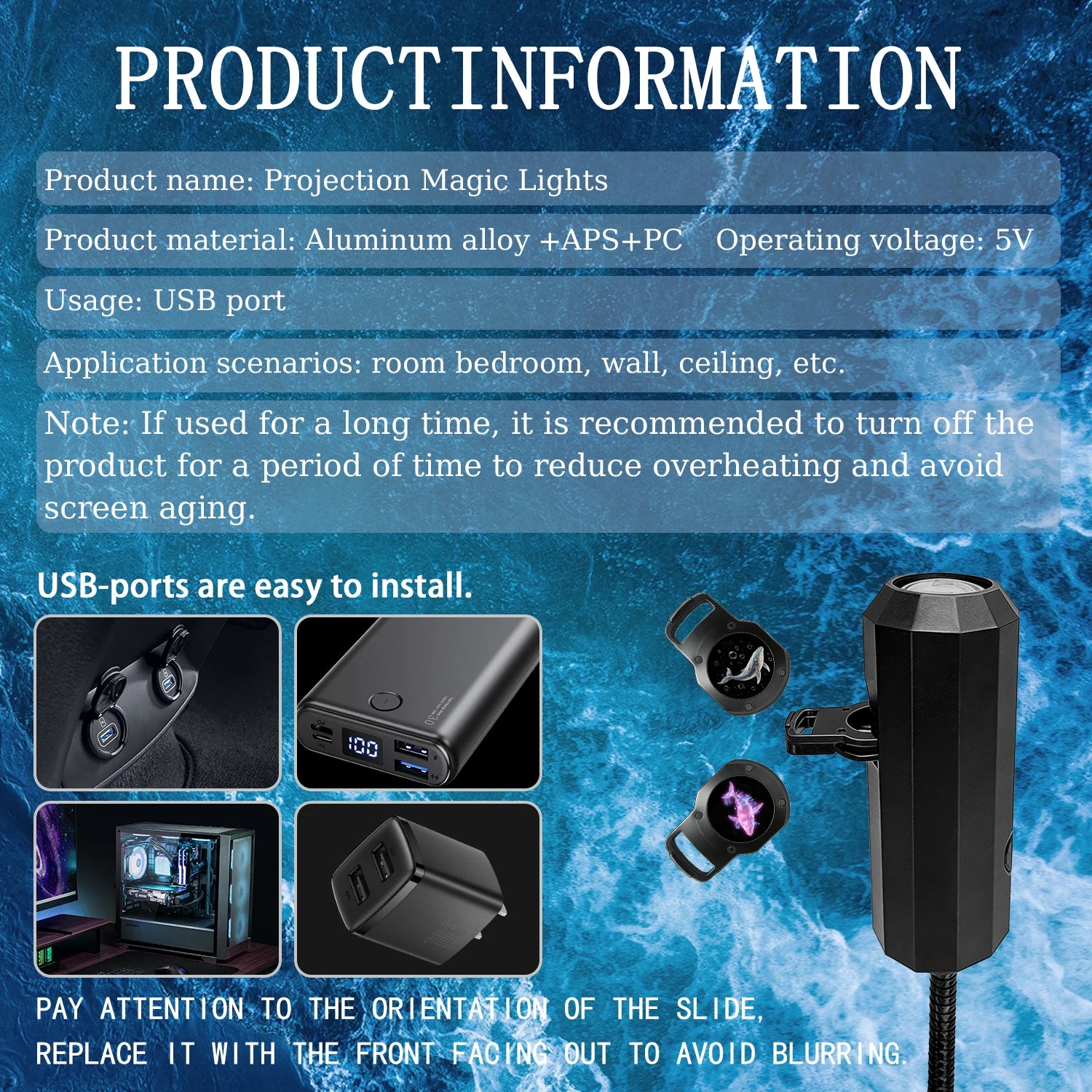 JenovaSeas™ Marine Life Projector Light