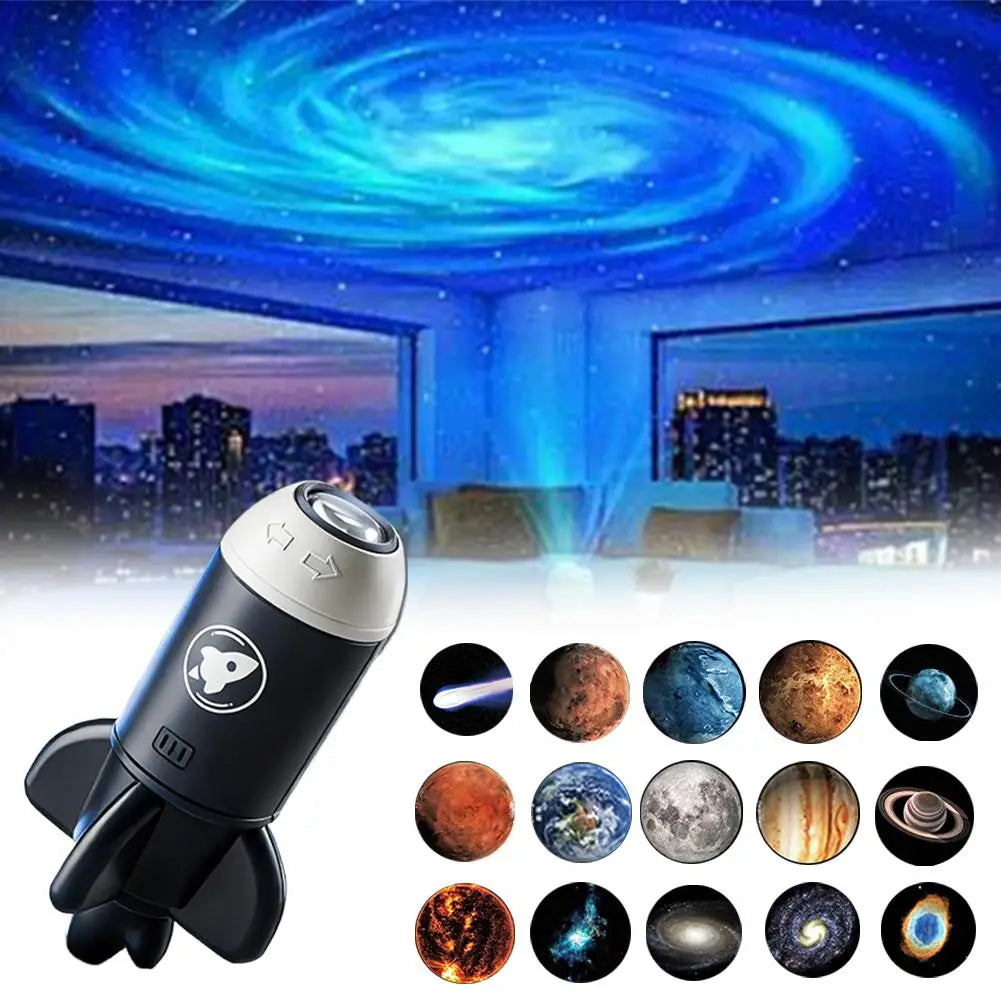 JenovaStar360™ Galaxy Projection Lamp