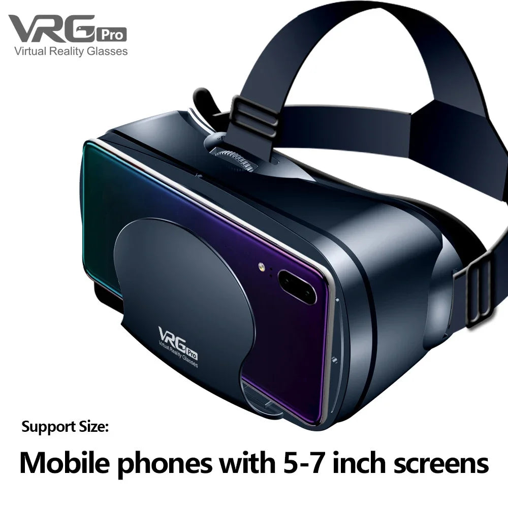 VRG Pro Virtual Reality VR Glasses Headset Devices Viar 3D Helmet Goggles Lenses Smart For Smartphone Cell Phone Mobile Game Set