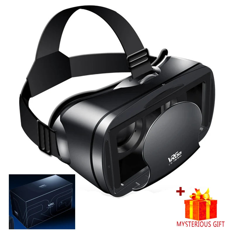 VRG Pro Virtual Reality VR Glasses Headset Devices Viar 3D Helmet Goggles Lenses Smart For Smartphone Cell Phone Mobile Game Set