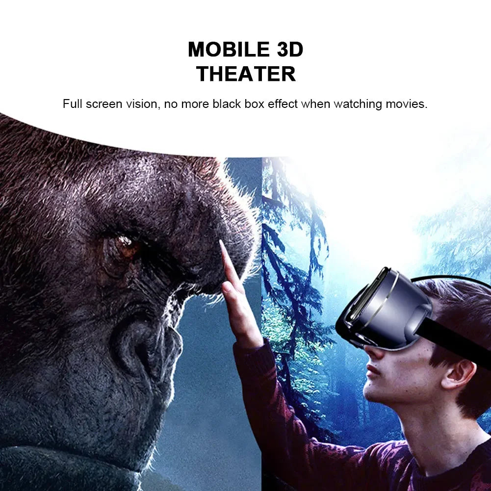 VRG Pro Virtual Reality VR Glasses Headset Devices Viar 3D Helmet Goggles Lenses Smart For Smartphone Cell Phone Mobile Game Set