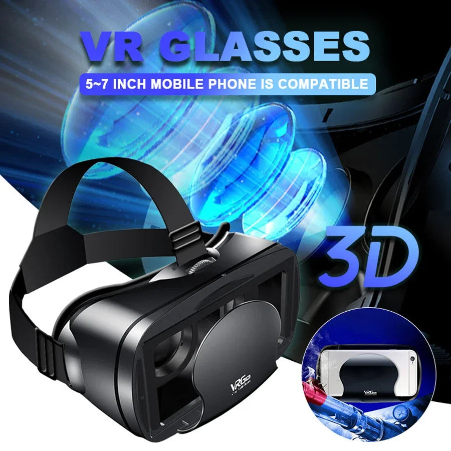 VRG Pro Virtual Reality VR Glasses Headset Devices Viar 3D Helmet Goggles Lenses Smart For Smartphone Cell Phone Mobile Game Set