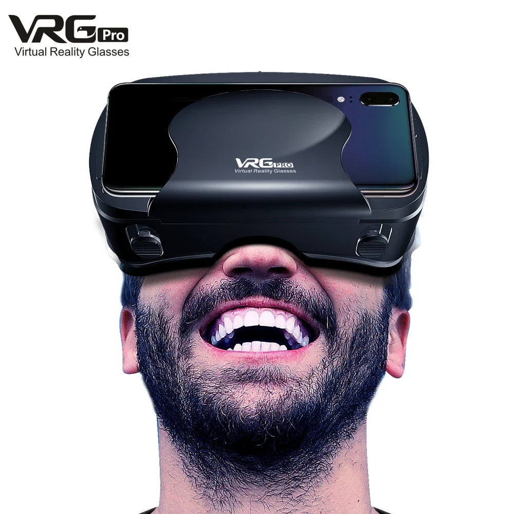 VRG Pro Virtual Reality VR Glasses Headset Devices Viar 3D Helmet Goggles Lenses Smart For Smartphone Cell Phone Mobile Game Set