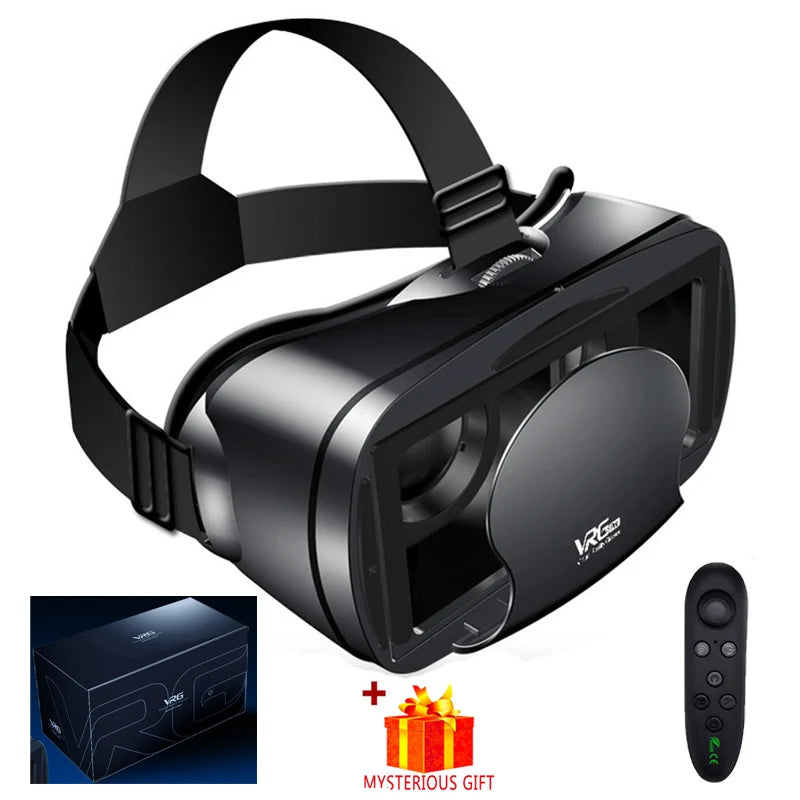 VRG Pro Virtual Reality VR Glasses Headset Devices Viar 3D Helmet Goggles Lenses Smart For Smartphone Cell Phone Mobile Game Set