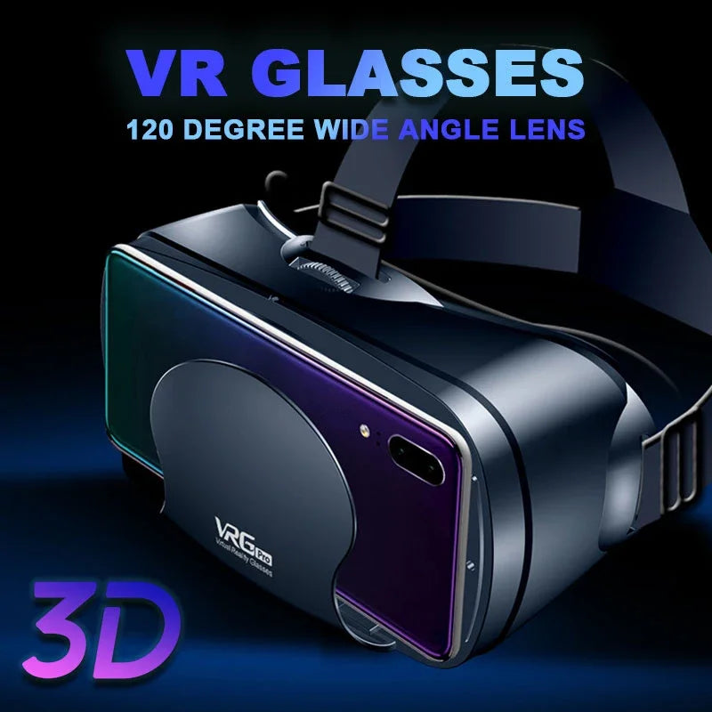 VRG Pro Virtual Reality VR Glasses Headset Devices Viar 3D Helmet Goggles Lenses Smart For Smartphone Cell Phone Mobile Game Set