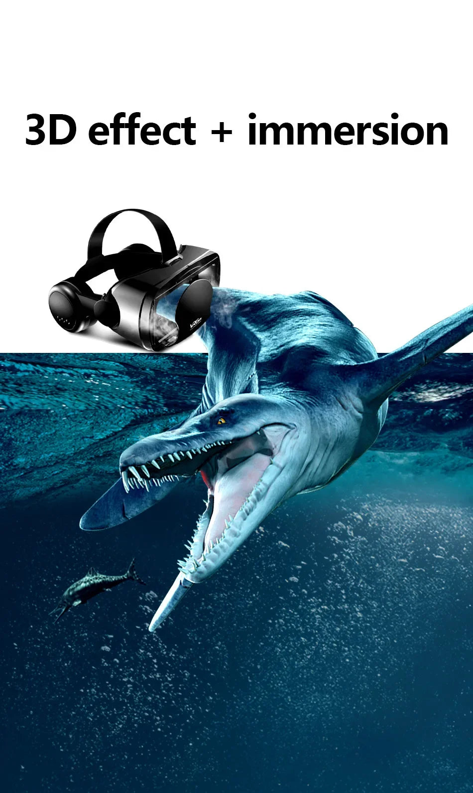 VRG Pro Virtual Reality VR Glasses Headset Devices Viar 3D Helmet Goggles Lenses Smart For Smartphone Cell Phone Mobile Game Set