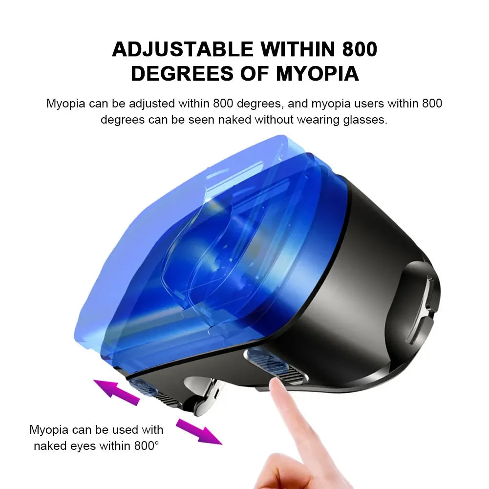 VRG Pro Virtual Reality VR Glasses Headset Devices Viar 3D Helmet Goggles Lenses Smart For Smartphone Cell Phone Mobile Game Set